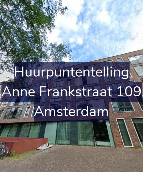 Foto gevel Huurpuntentelling voor Anne Frankstraat 109, Amsterdam