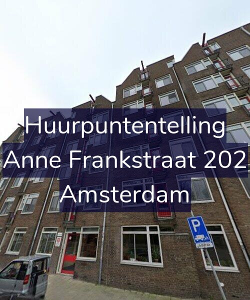 Foto gevel Huurpuntentelling voor Anne Frankstraat 202, Amsterdam