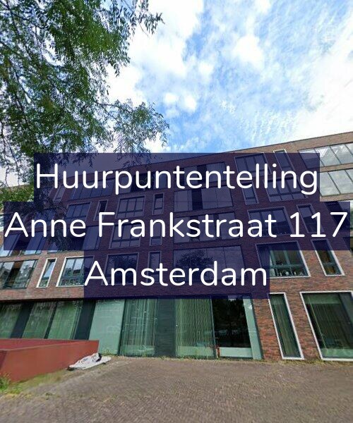 Foto gevel Huurpuntentelling voor Anne Frankstraat 117, Amsterdam