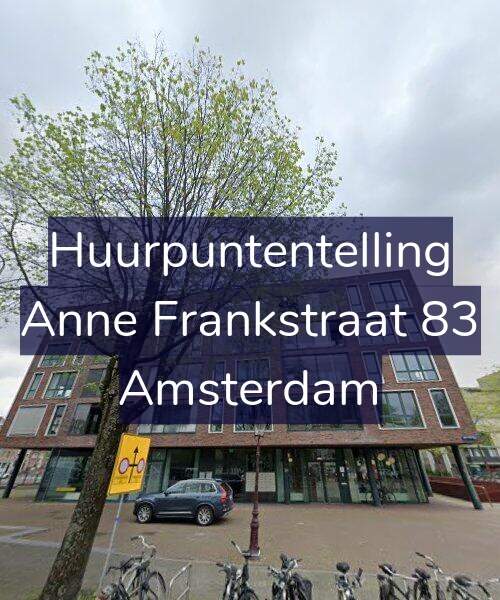 Foto gevel Huurpuntentelling voor Anne Frankstraat 83, Amsterdam