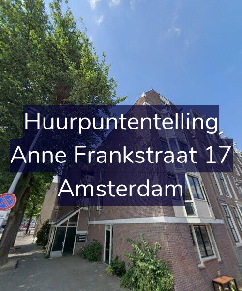 Foto gevel Huurpuntentelling voor Anne Frankstraat 17, Amsterdam
