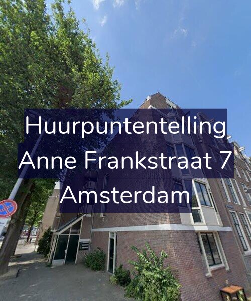 Foto gevel Huurpuntentelling voor Anne Frankstraat 7, Amsterdam