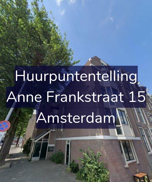 Foto gevel Huurpuntentelling voor Anne Frankstraat 15, Amsterdam
