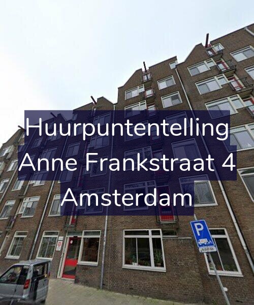 Foto gevel Huurpuntentelling voor Anne Frankstraat 4, Amsterdam