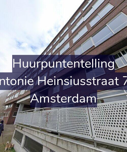 Foto gevel Huurpuntentelling voor Antonie Heinsiusstraat 70, Amsterdam