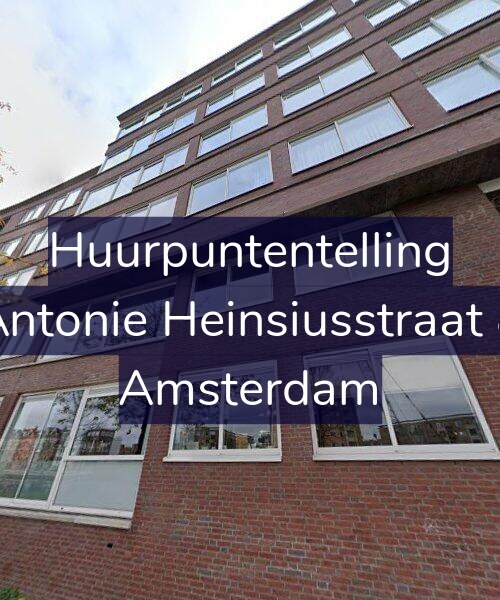 Foto gevel Huurpuntentelling voor Antonie Heinsiusstraat 8, Amsterdam