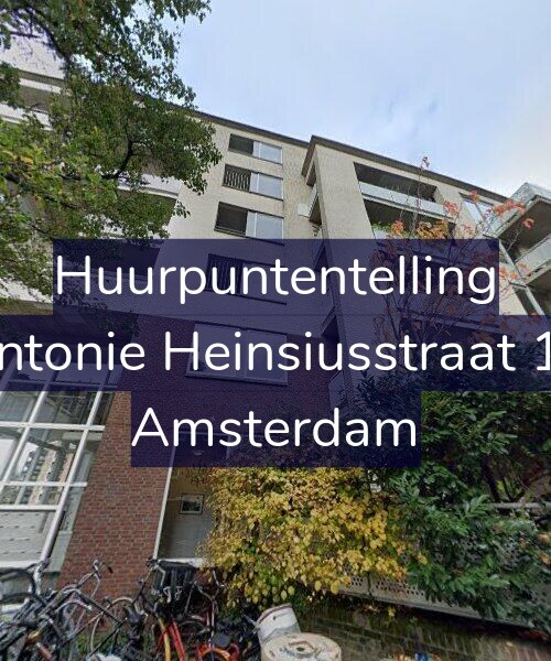 Foto gevel Huurpuntentelling voor Antonie Heinsiusstraat 16, Amsterdam