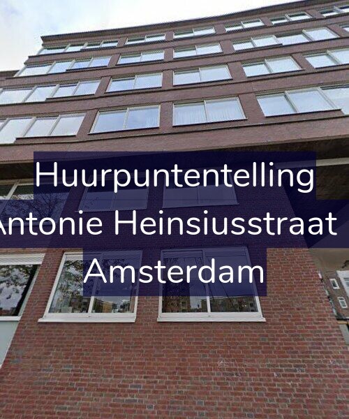 Foto gevel Huurpuntentelling voor Antonie Heinsiusstraat 2, Amsterdam