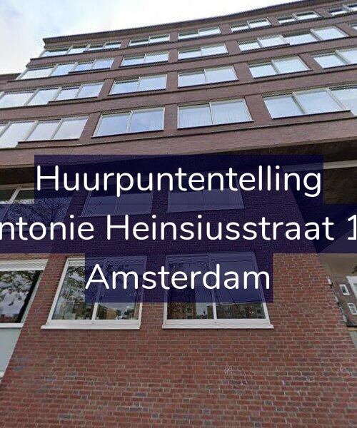 Foto gevel Huurpuntentelling voor Antonie Heinsiusstraat 12, Amsterdam