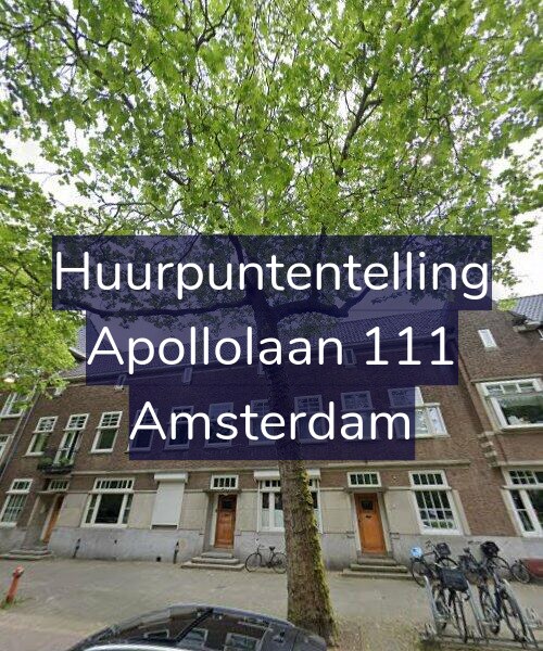 Foto gevel Huurpuntentelling voor Apollolaan 111, Amsterdam