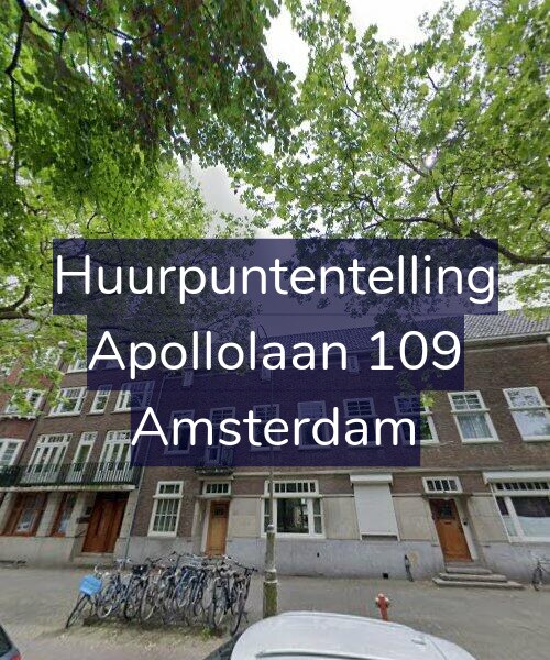 Foto gevel Huurpuntentelling voor Apollolaan 109, Amsterdam