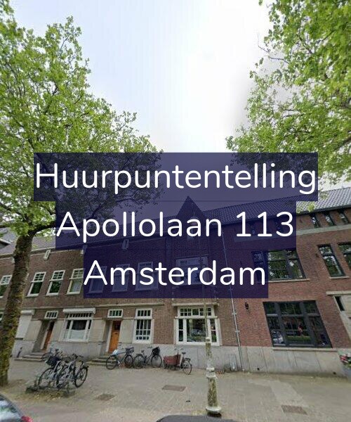 Foto gevel Huurpuntentelling voor Apollolaan 113, Amsterdam