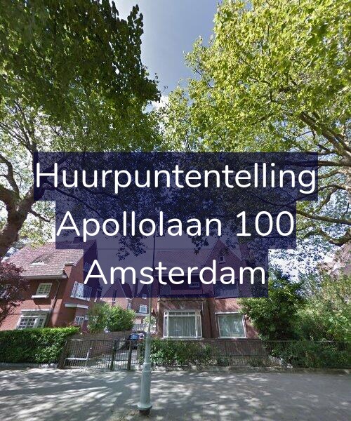Foto gevel Huurpuntentelling voor Apollolaan 100, Amsterdam