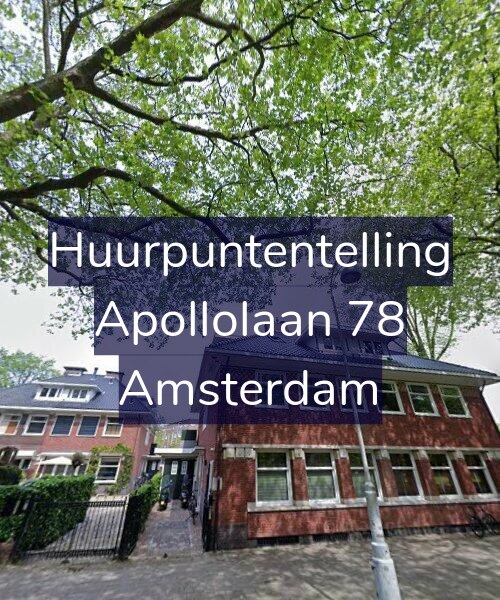 Foto gevel Huurpuntentelling voor Apollolaan 78, Amsterdam
