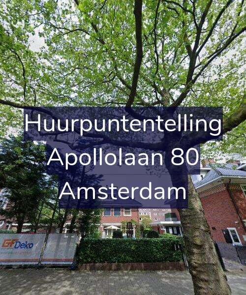 Foto gevel Huurpuntentelling voor Apollolaan 80, Amsterdam
