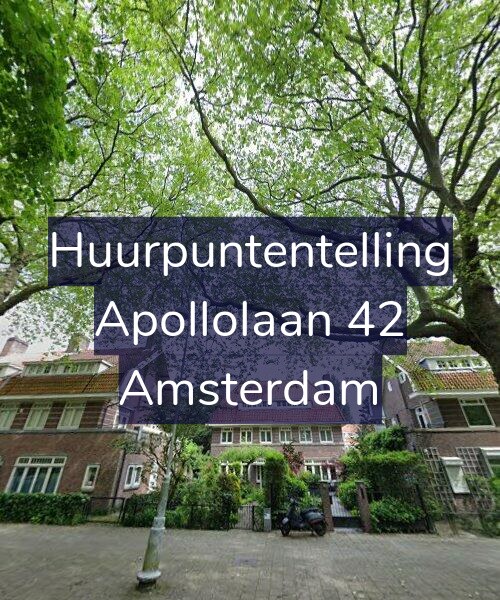 Foto gevel Huurpuntentelling voor Apollolaan 42, Amsterdam