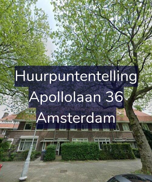 Foto gevel Huurpuntentelling voor Apollolaan 36, Amsterdam