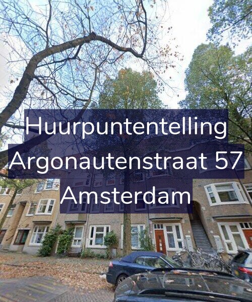 Foto gevel Huurpuntentelling voor Argonautenstraat 57, Amsterdam