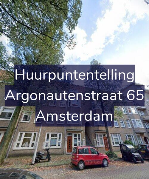 Foto gevel Huurpuntentelling voor Argonautenstraat 65, Amsterdam