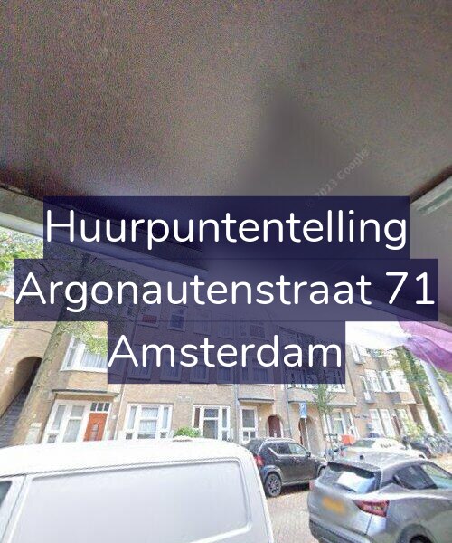 Foto gevel Huurpuntentelling voor Argonautenstraat 71, Amsterdam