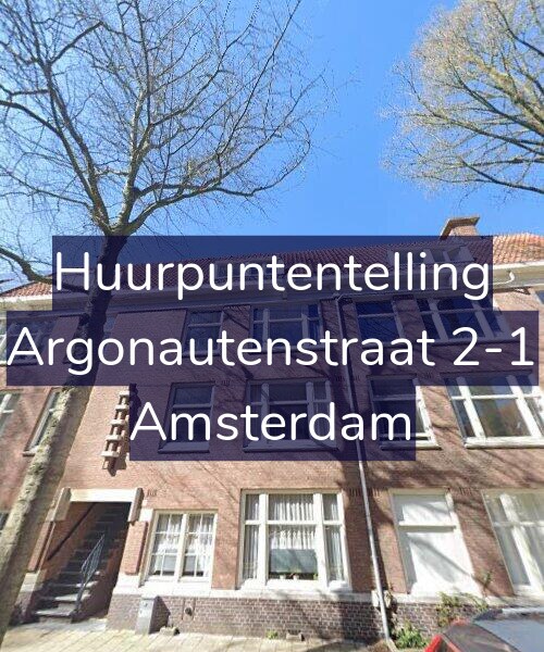 Foto gevel Huurpuntentelling voor Argonautenstraat 2-1, Amsterdam