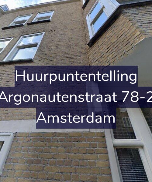 Foto gevel Huurpuntentelling voor Argonautenstraat 78-2, Amsterdam