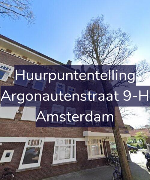 Foto gevel Huurpuntentelling voor Argonautenstraat 9-H, Amsterdam