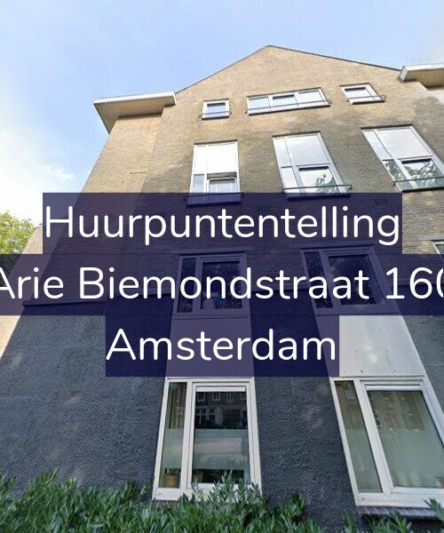 Foto gevel Huurpuntentelling voor Arie Biemondstraat 160, Amsterdam