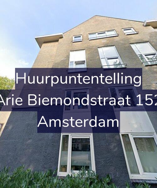Foto gevel Huurpuntentelling voor Arie Biemondstraat 152, Amsterdam