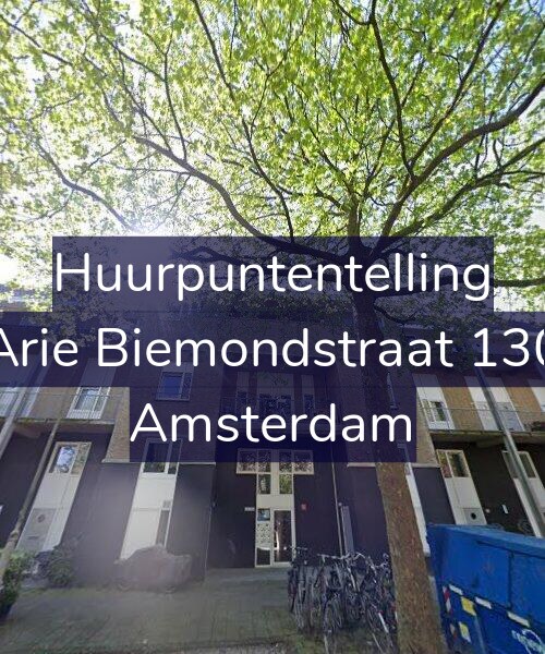 Foto gevel Huurpuntentelling voor Arie Biemondstraat 130, Amsterdam