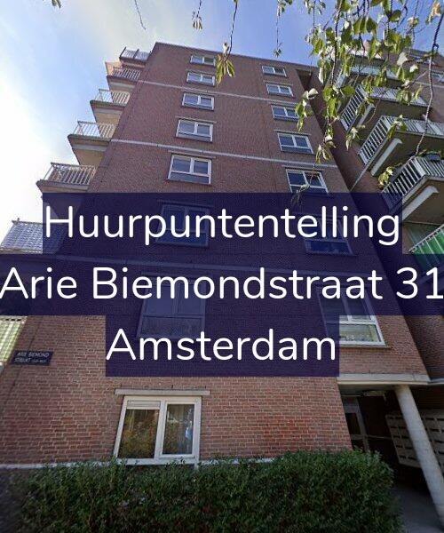 Foto gevel Huurpuntentelling voor Arie Biemondstraat 31, Amsterdam