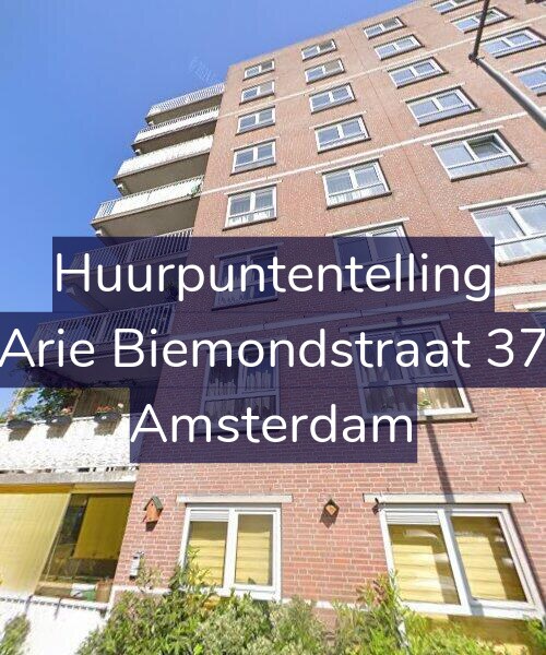 Foto gevel Huurpuntentelling voor Arie Biemondstraat 37, Amsterdam