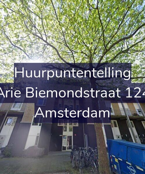 Foto gevel Huurpuntentelling voor Arie Biemondstraat 124, Amsterdam