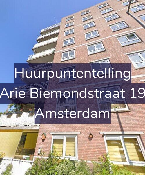 Foto gevel Huurpuntentelling voor Arie Biemondstraat 19, Amsterdam