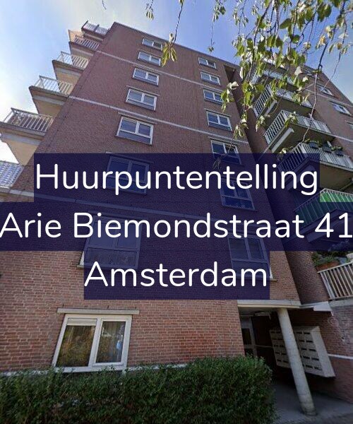 Foto gevel Huurpuntentelling voor Arie Biemondstraat 41, Amsterdam