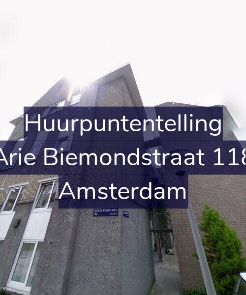 Foto gevel Huurpuntentelling voor Arie Biemondstraat 118, Amsterdam