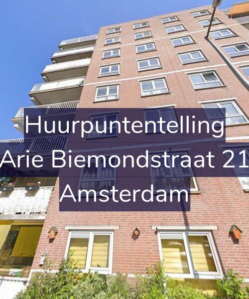 Foto gevel Huurpuntentelling voor Arie Biemondstraat 21, Amsterdam