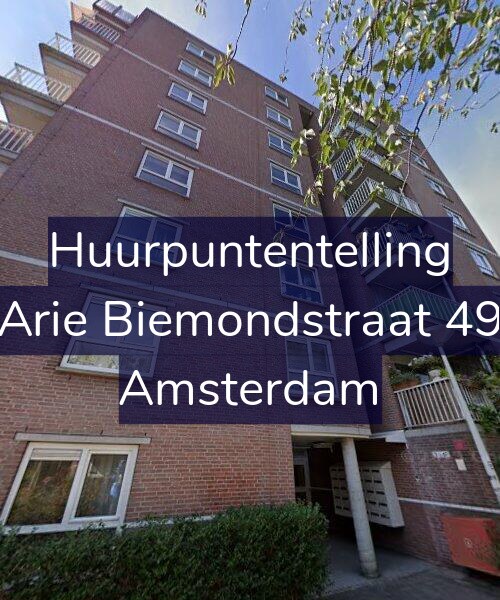 Foto gevel Huurpuntentelling voor Arie Biemondstraat 49, Amsterdam