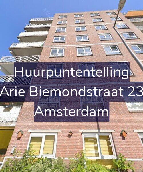 Foto gevel Huurpuntentelling voor Arie Biemondstraat 23, Amsterdam