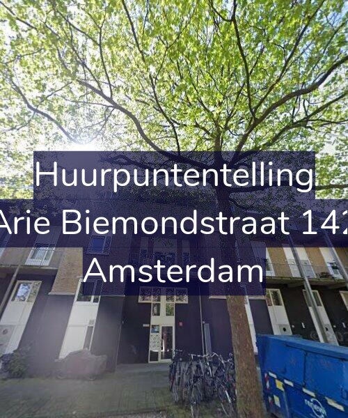 Foto gevel Huurpuntentelling voor Arie Biemondstraat 142, Amsterdam