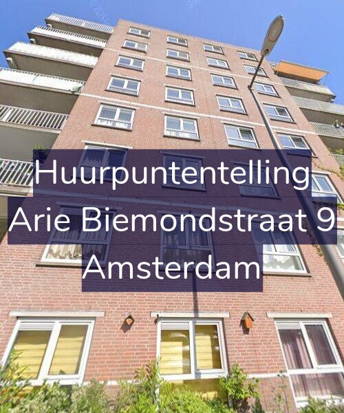 Foto gevel Huurpuntentelling voor Arie Biemondstraat 9, Amsterdam