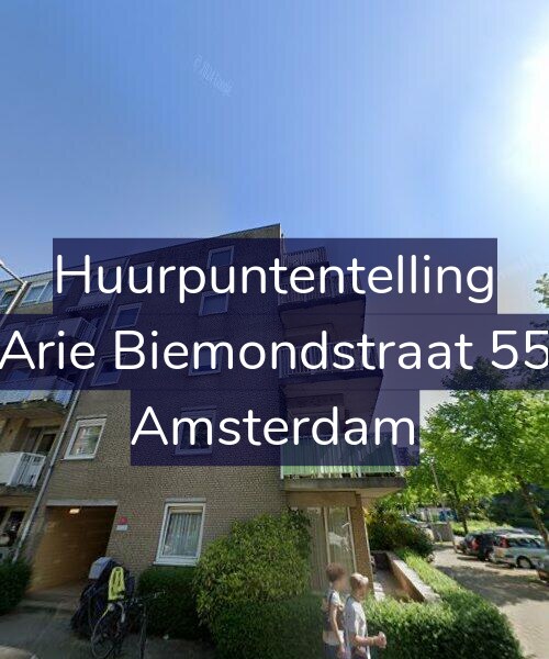 Foto gevel Huurpuntentelling voor Arie Biemondstraat 55, Amsterdam