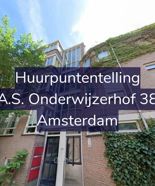 Foto gevel Huurpuntentelling voor A.S. Onderwijzerhof 38, Amsterdam
