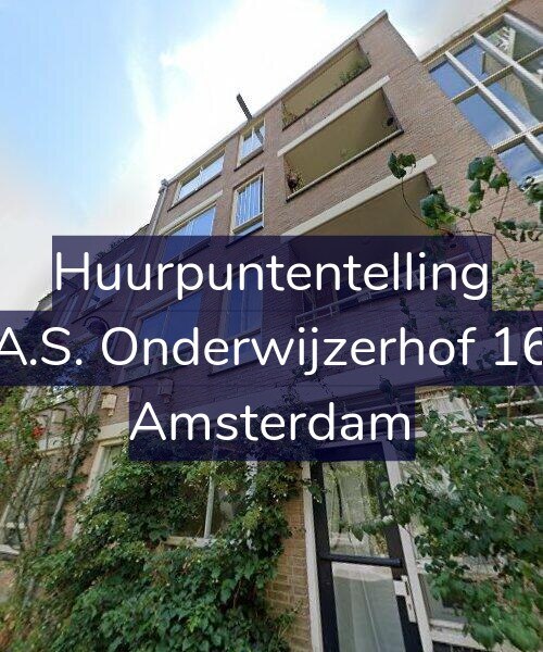 Foto gevel Huurpuntentelling voor A.S. Onderwijzerhof 16, Amsterdam