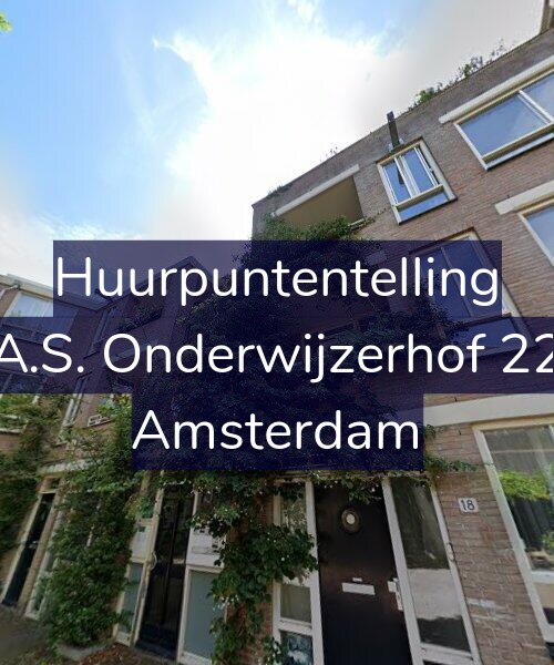 Foto gevel Huurpuntentelling voor A.S. Onderwijzerhof 22, Amsterdam