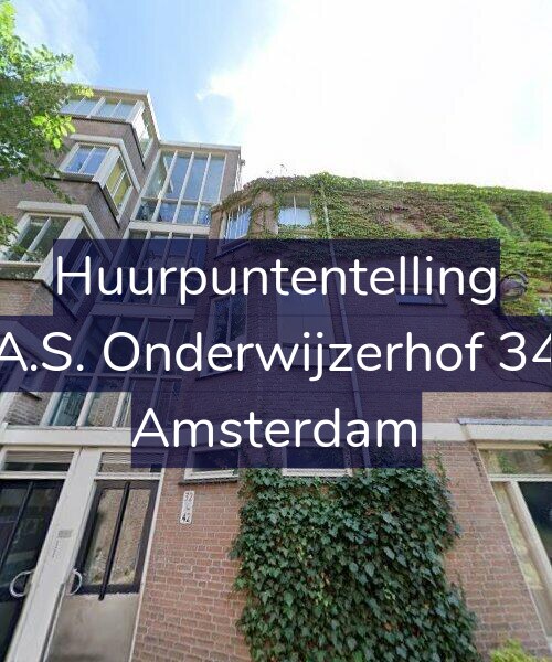 Foto gevel Huurpuntentelling voor A.S. Onderwijzerhof 34, Amsterdam