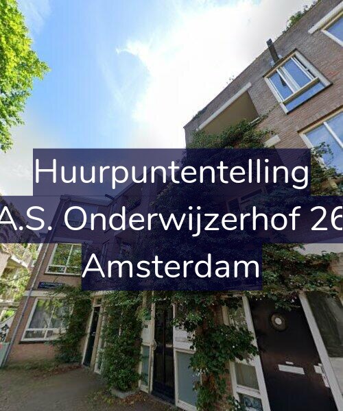 Foto gevel Huurpuntentelling voor A.S. Onderwijzerhof 26, Amsterdam