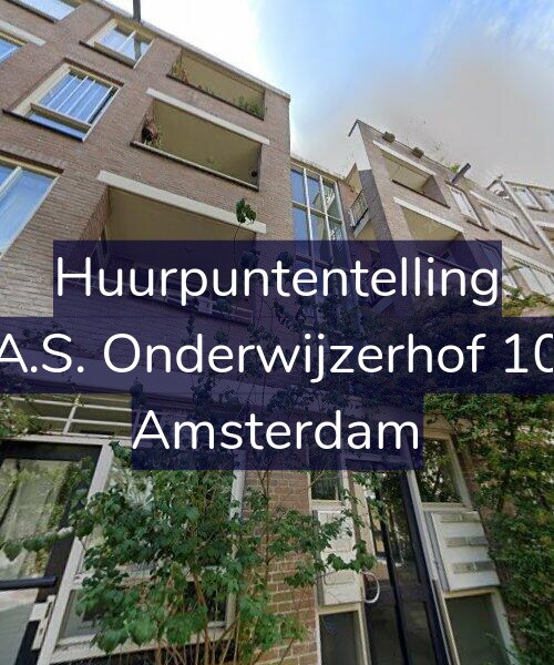 Foto gevel Huurpuntentelling voor A.S. Onderwijzerhof 10, Amsterdam