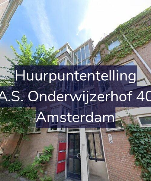 Foto gevel Huurpuntentelling voor A.S. Onderwijzerhof 40, Amsterdam