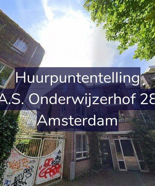 Foto gevel Huurpuntentelling voor A.S. Onderwijzerhof 28, Amsterdam